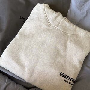 Essentials Cream Crewneck Sweater